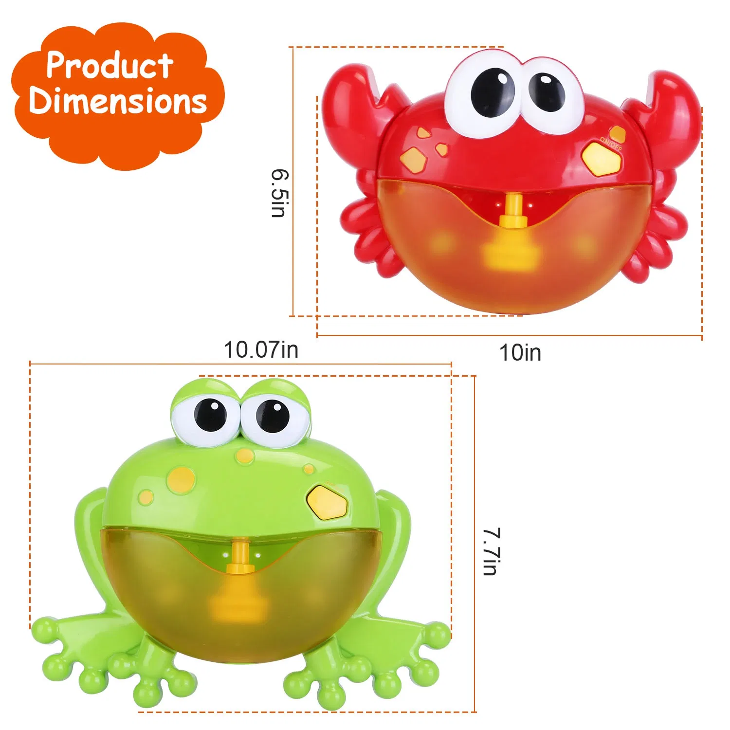 Frog Musical Bubble Bath Maker Baby Bath Toys for Bathtubs Toddler Bubble Machine for Bath Fun — imagen 6