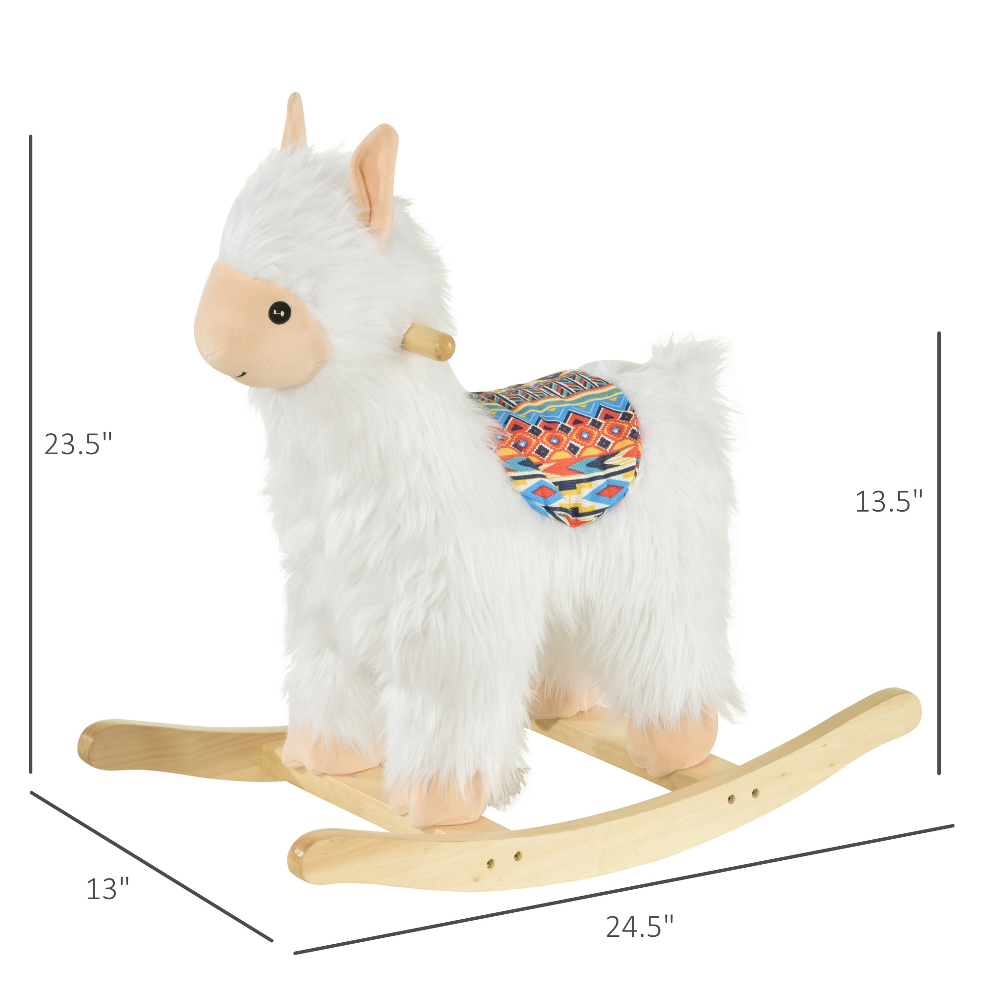 Caballo de Roca para Niños en forma de Llama, Suave y Colorido para Crianzas de 3+ Años — imagen 4