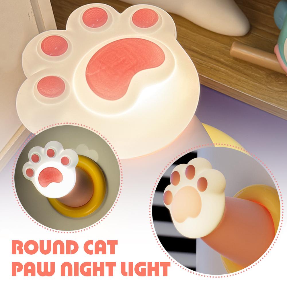 Nightstand Lamp Cat Paw Desk Lamp 3 Brightness Dimmable Rechargeable Tap Lamp Atmosphere Light For Bedroom Living Room Home Decor — image 5