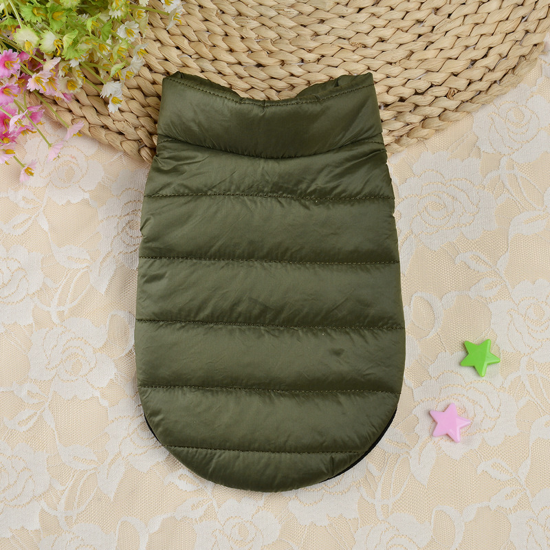 New Down Cotton Clothes Pet Dog Clothes Small Dog Teddy Autumn And Winter Clothes Cat Warm Cotton Clothes — image 8