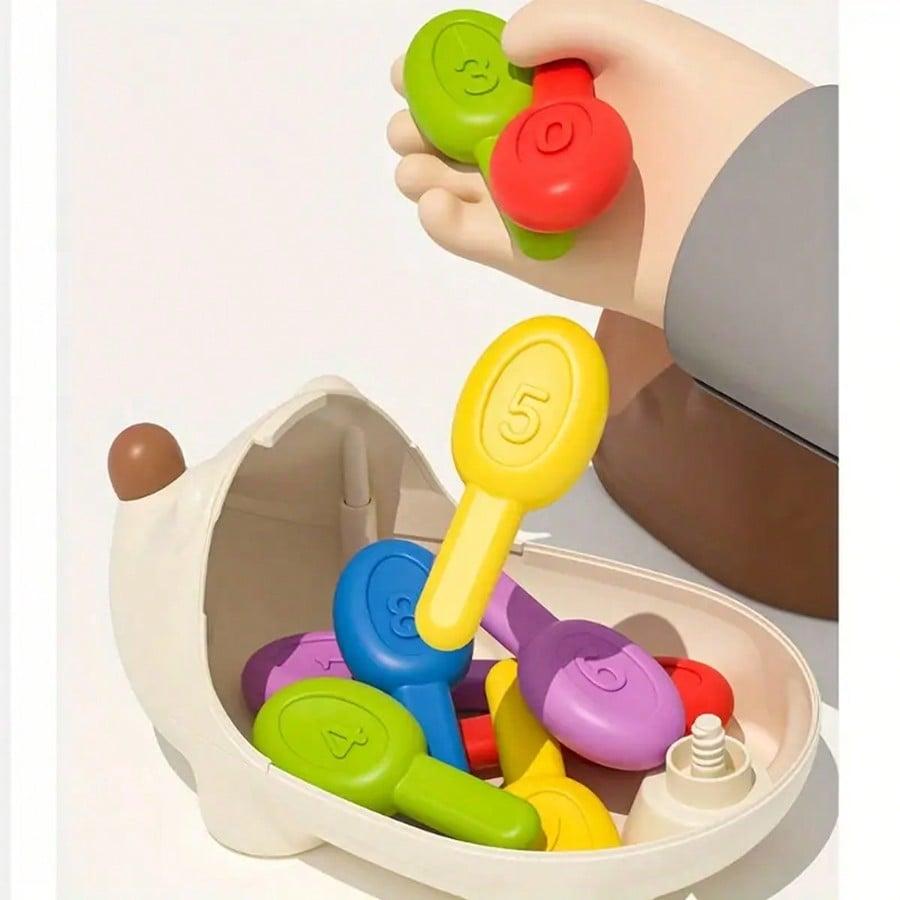Conjunto Educativo de Erizo para Niños: 1 Base y 10 Espinas Coloridas con Números Perfecto para Regalos de Cumpleaños o Navidad para Bebés de 1 a 3 años — imagen 14
