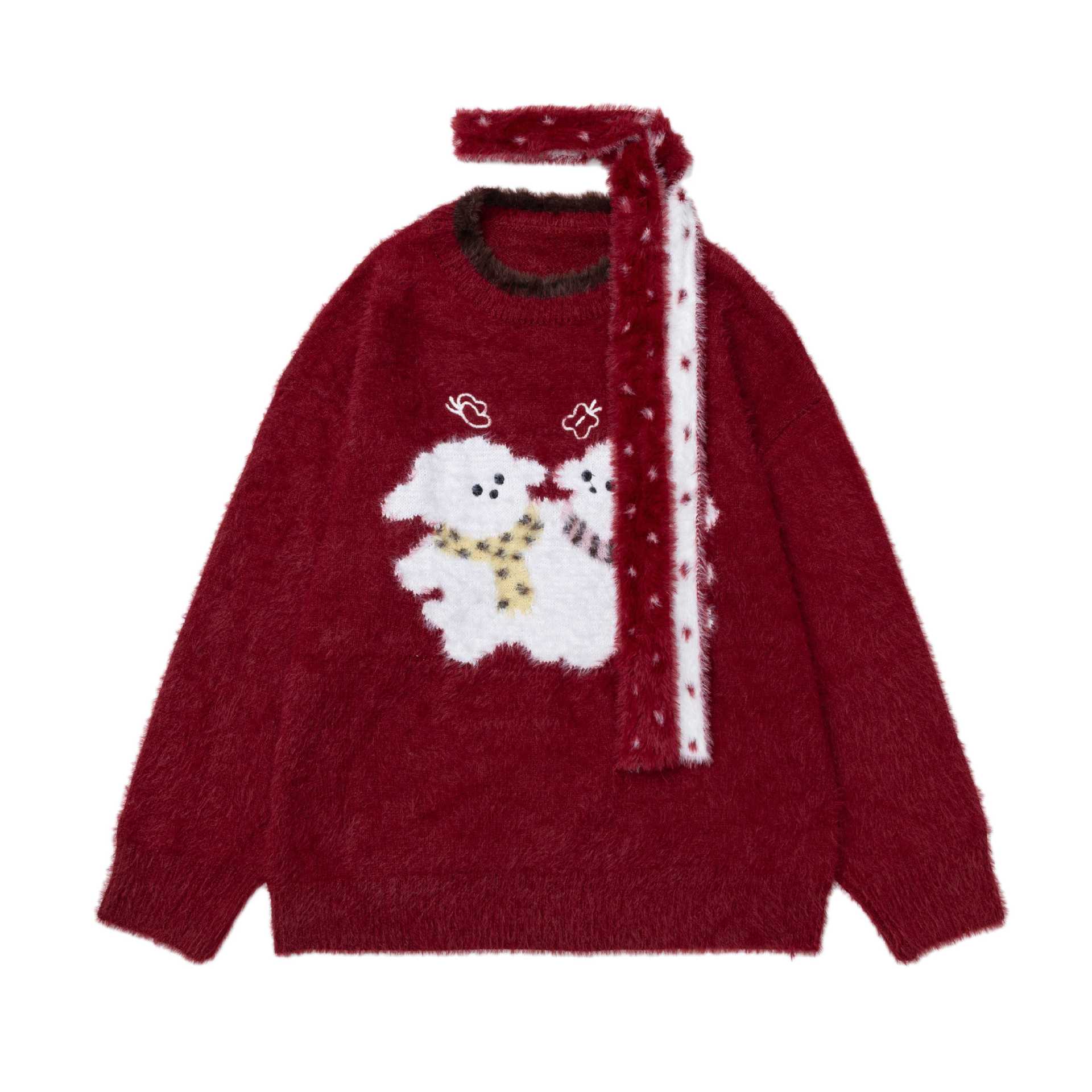 Puppy Plush Loose Men's and Women's Sweaters — image 1