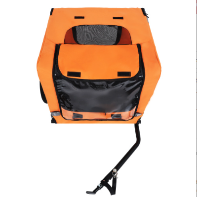 Utdoor Heavy Duty Collapsible Pet Bike Trailer With 16-Inch All Terrain Wheels & Universal Hitch Foldable Dog Cargo Carrier Cart For Bicycles — image 14