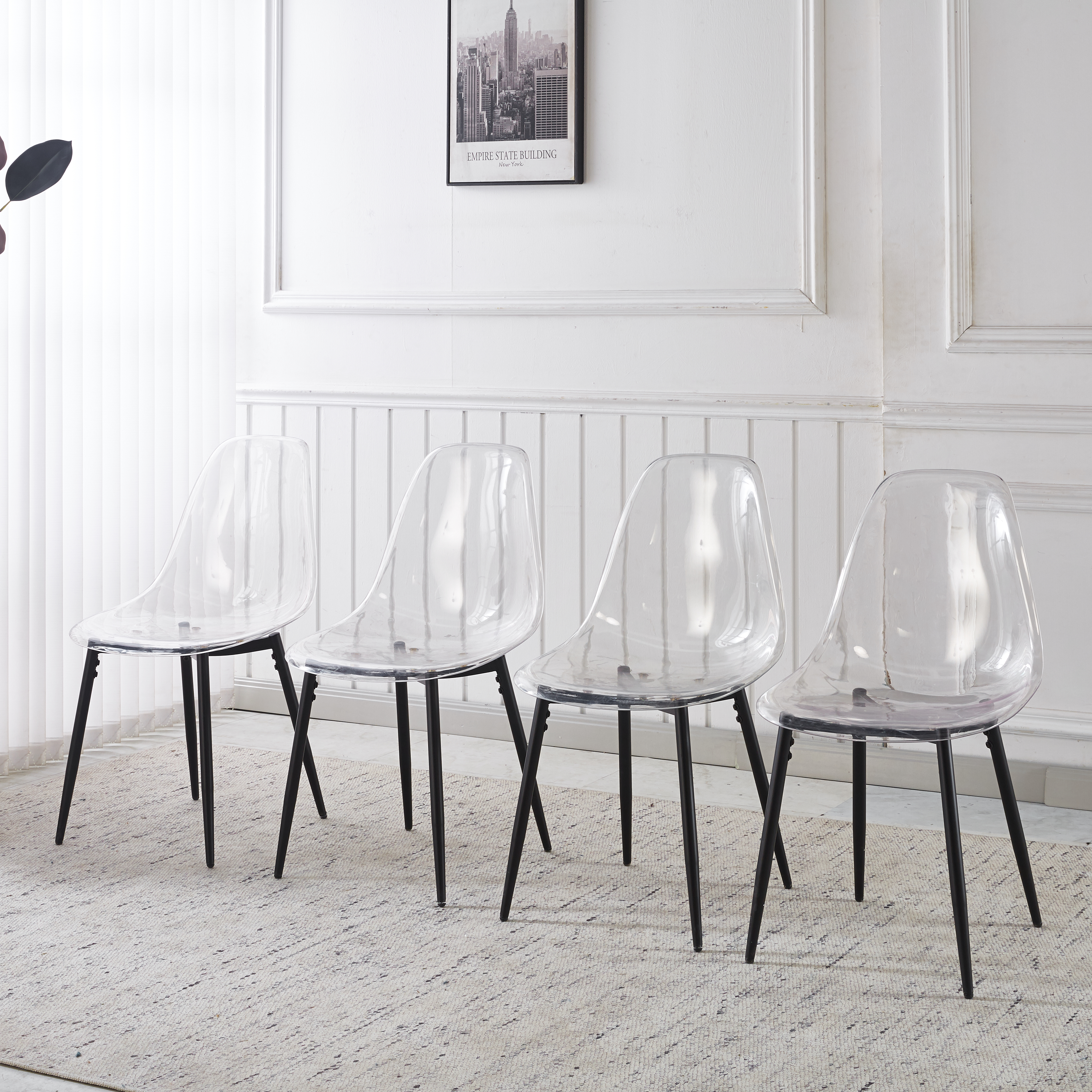 PET CHAIR 4PCS BLACK — image 1