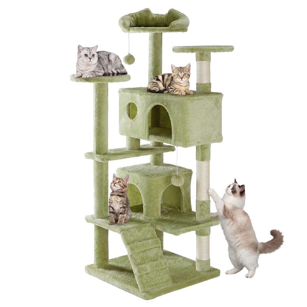 Torre para Gatos - Multinivel con Poste de Sisal, Apartamento Interior con Escalera y Juguetes Plush — imagen 1