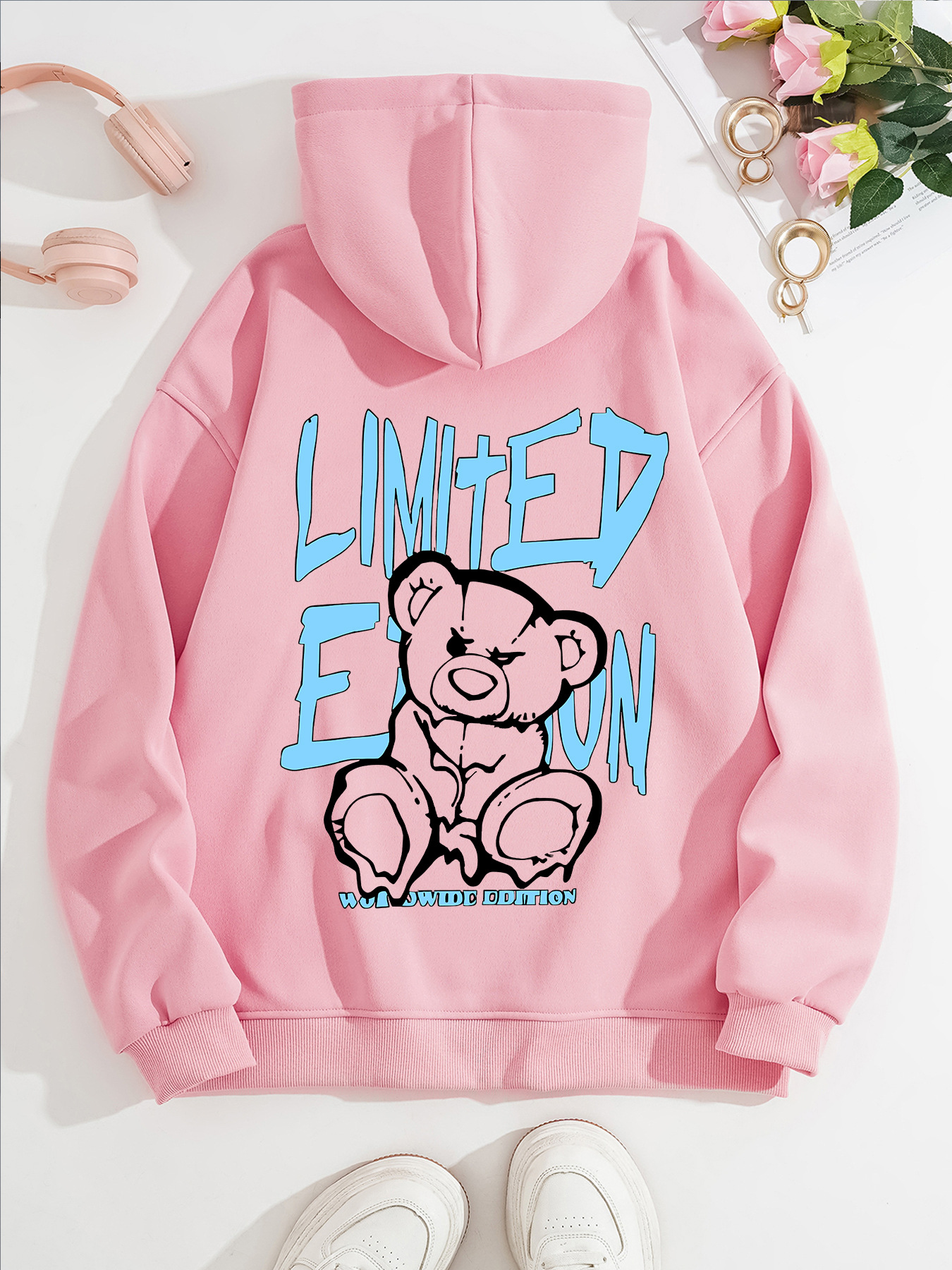 Bear print hooded sweatshirt — image 8