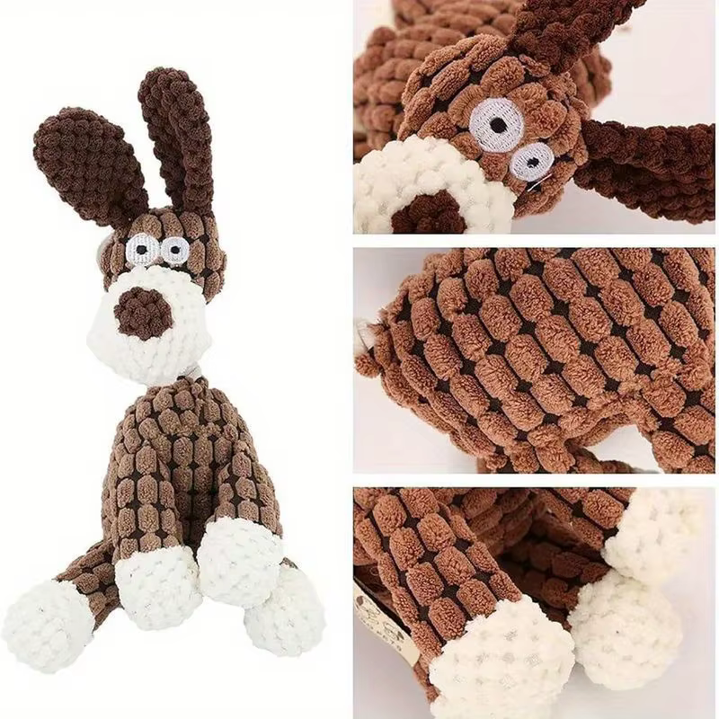 Plush Pet Toy Set, Large Gift Pack of Squeaky Toys for Small Dogs—squeaks, helps clean teeth, keeps your dog entertained — image 6