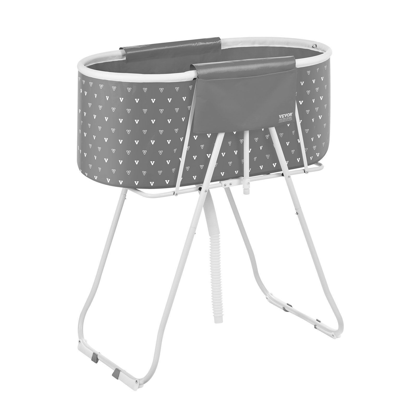 Baño Portátil para Perros Elevado en Gris para Canes Pequeños y Medianos y Gatos — imagen 4