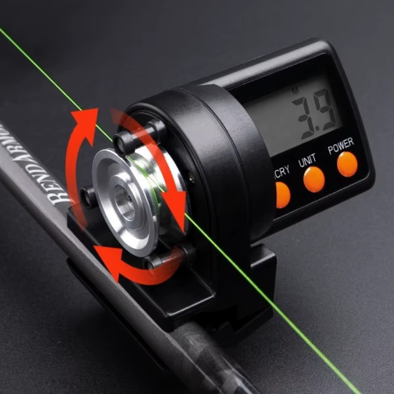Instrumento de Medición de Longitud de Línea de Pesca Portátil y Electrónico, Ligero y Duradero, Accesorios para Carretes de Pesca — imagen 3