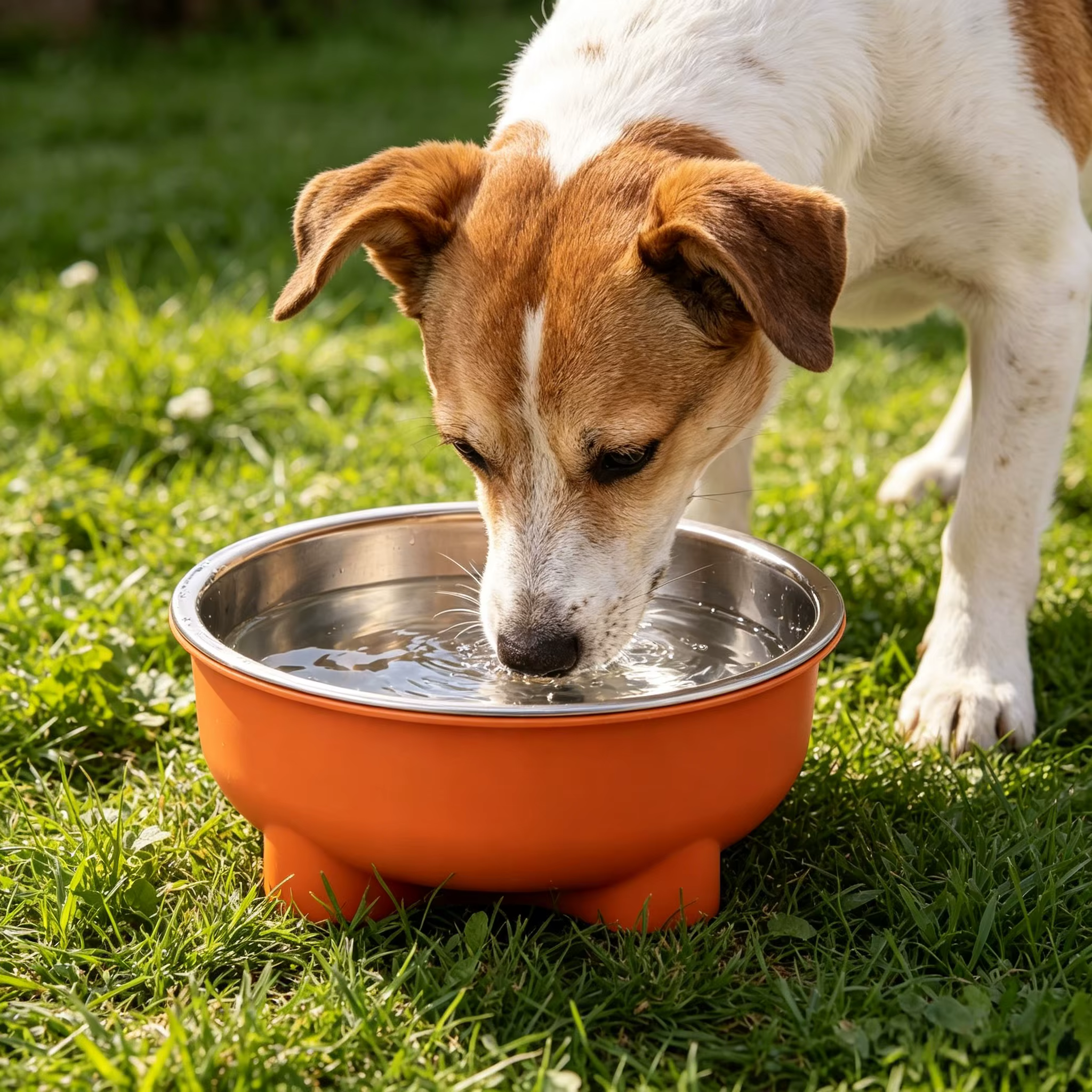 Tazón de Acero Inoxidable Para Mascotas de 600ml, 1/4 Piezas: Desmontable, Fácil de Limpiar, Plato Para Perro y Gato con Base Antideslizante Para Mayor Seguridad — imagen 5