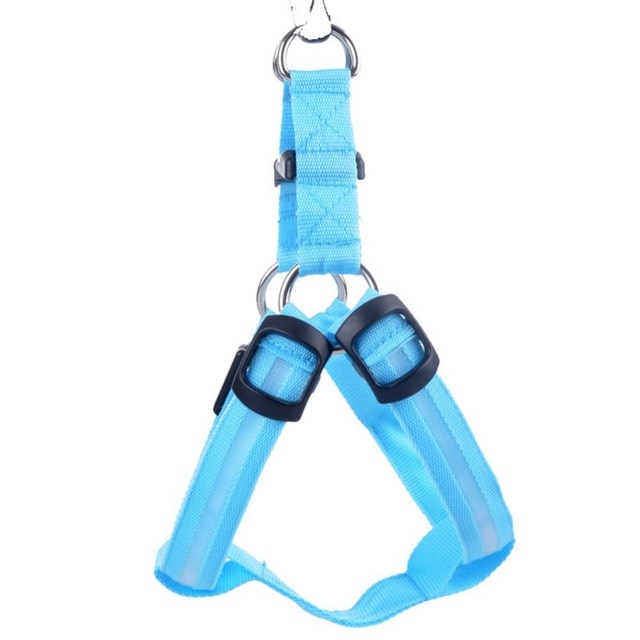 Nylon Pet Safety LED Harness Dog Product Flashing Light Harness Dog Harness Leash Rope Belt — image 11