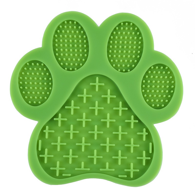Plato de Lamer para Perros con Cepillo de Silicona Plato Lento para Mascotas Protección contra Pérdidas de Alimento Plato de Bautismo para Perros Distracción y Entrenamiento con Succion — imagen 4