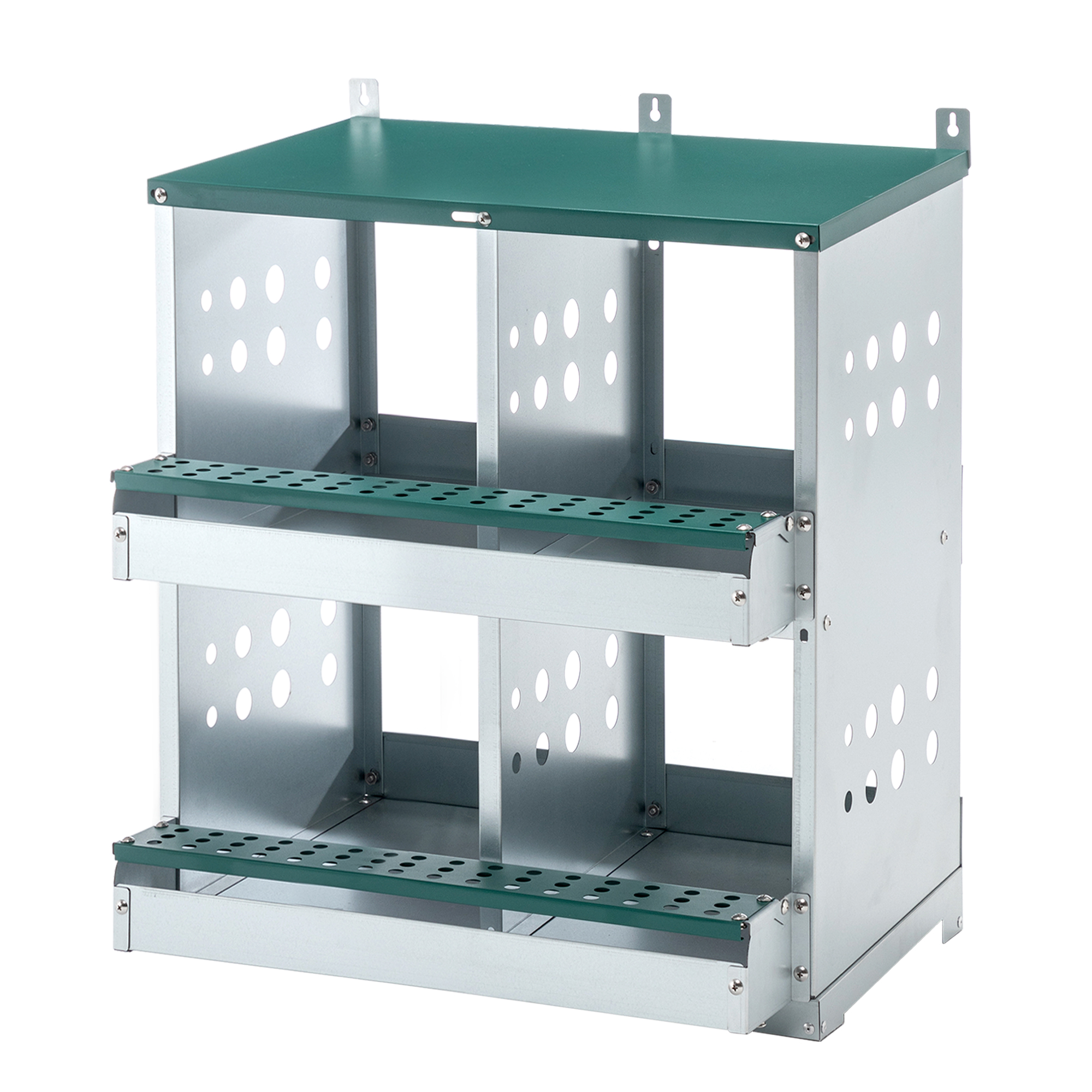 Nidales para Gallinas de 4 Compartimentos, Nidales Metálicos para Montaje en Pared, Caja Ponedora de Huevos para Diferentes Razas de Gallinas — imagen 2