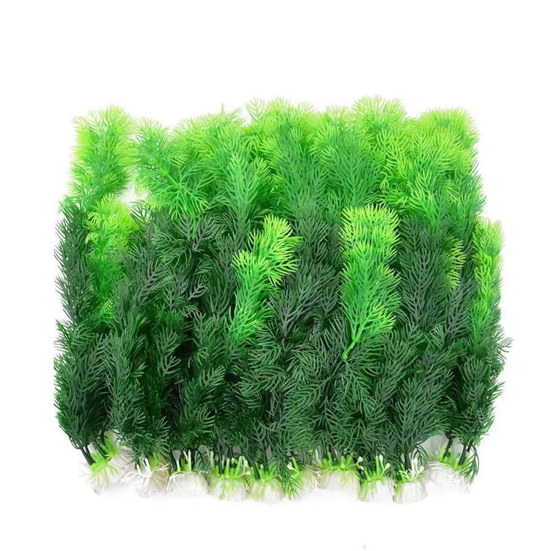 Planta Acuática Artificial de Simulación para Acuario, Hierba Ornamental Artificial, Accesorios de Decoración de Pasto para Pecera — imagen 5