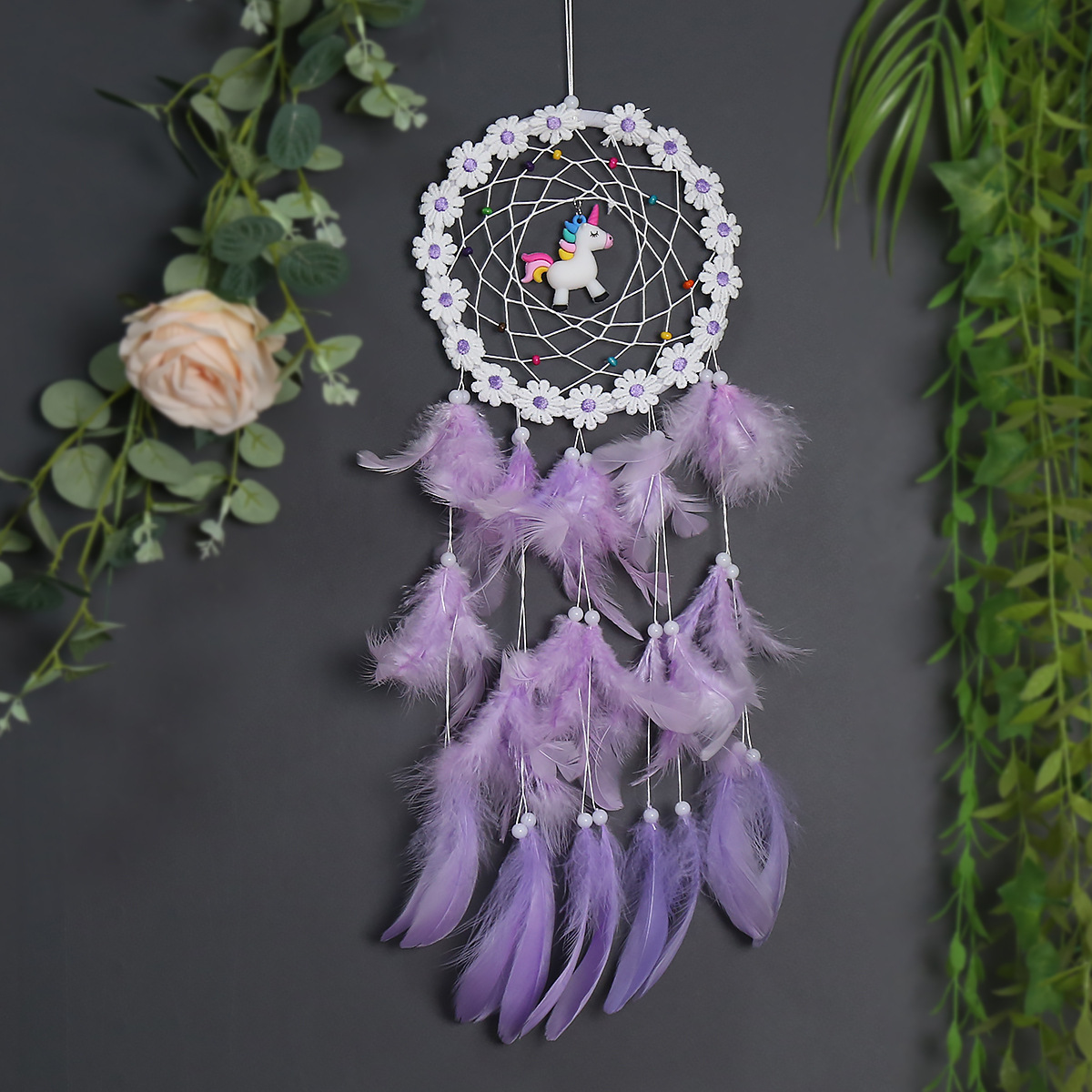 Bedroom Pendant Creative Unicorn Dream Catcher Sen Department Retro Shop Decoration Pendant Wedding Gift — image 8