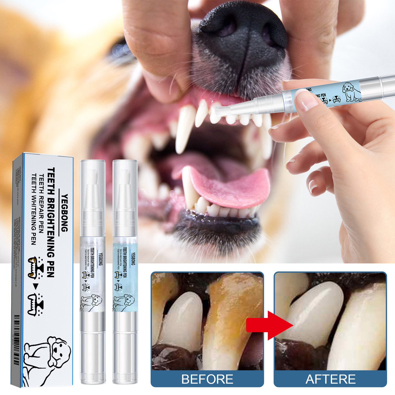 Pet teething pen, dog, cat, tartar, tartar cleaning tool — image 3