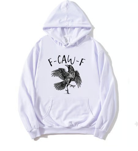 Crow Print Hoodie Sweatshirt Men's Casual Sportswear — image 8