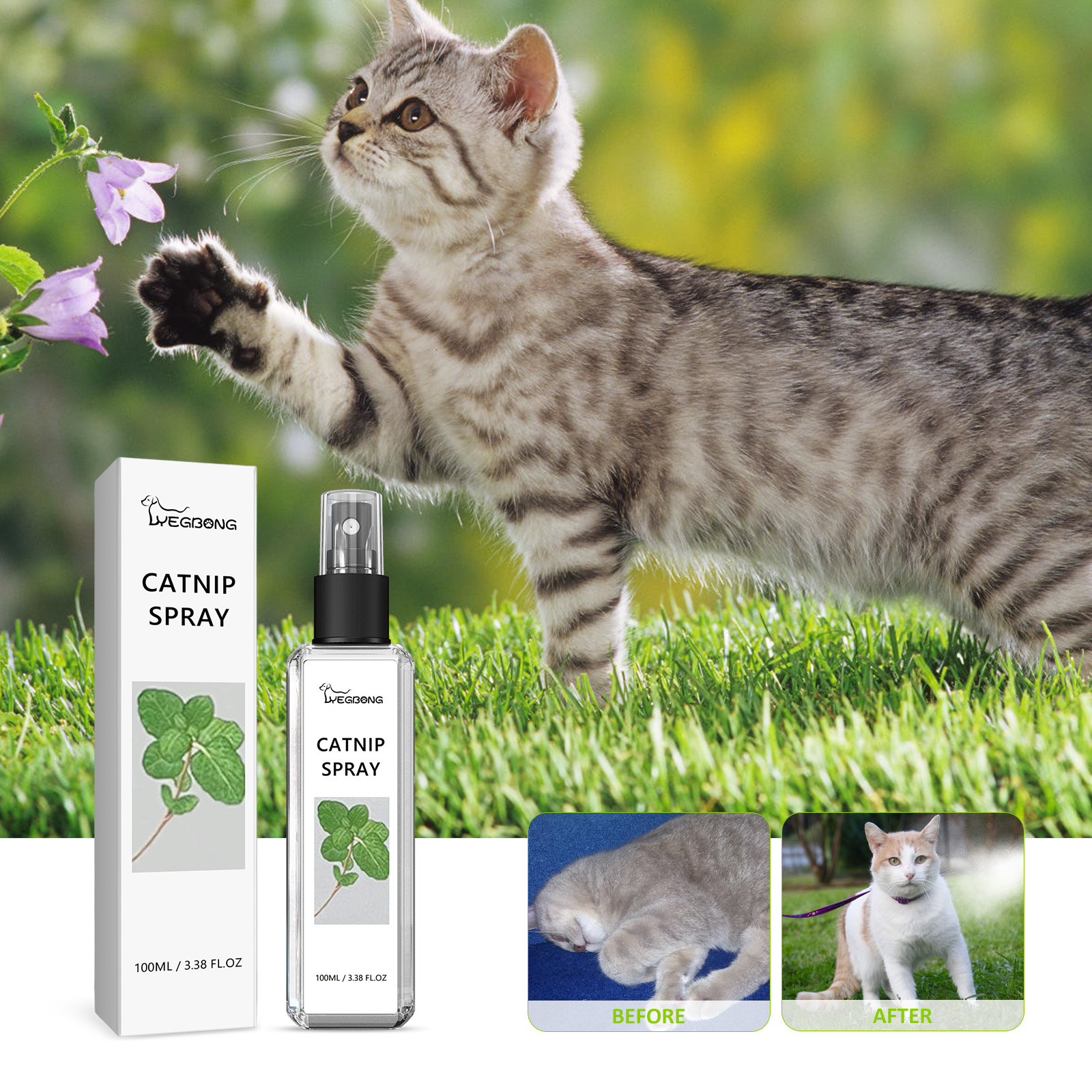 Catnip Spray, Relieve Cat Anxiety And Enhance Pet Vitality Health Care Spray — image 4