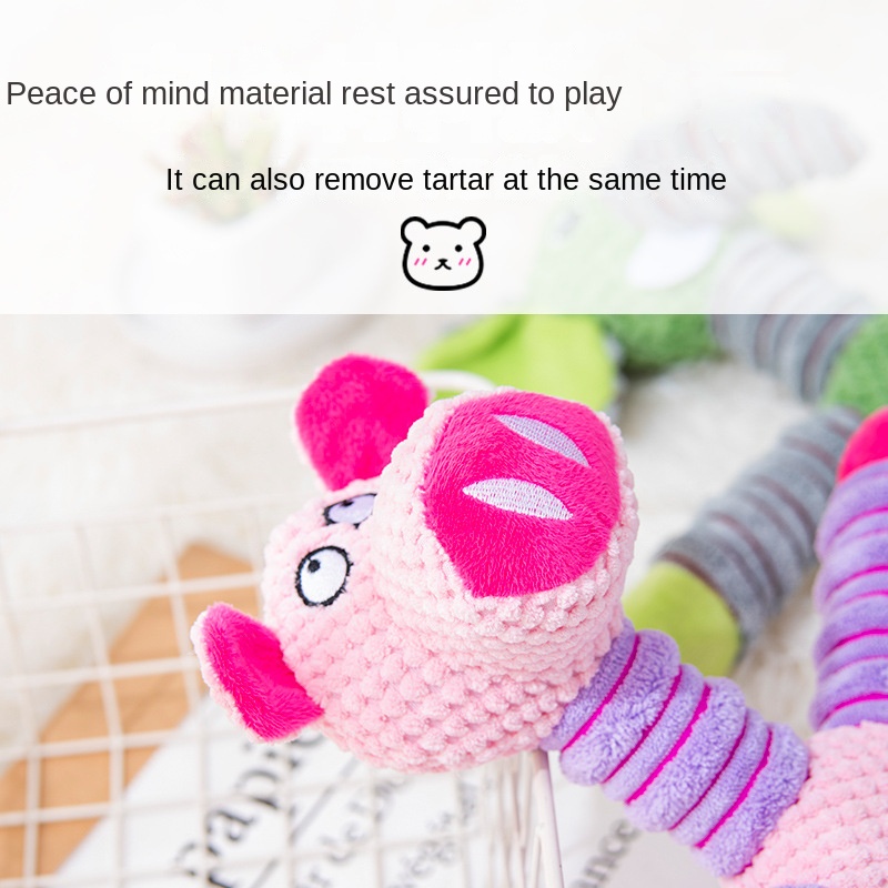Large Letter Toy Elephant Bear Pig Animal Sound Toys for Pets — image 3