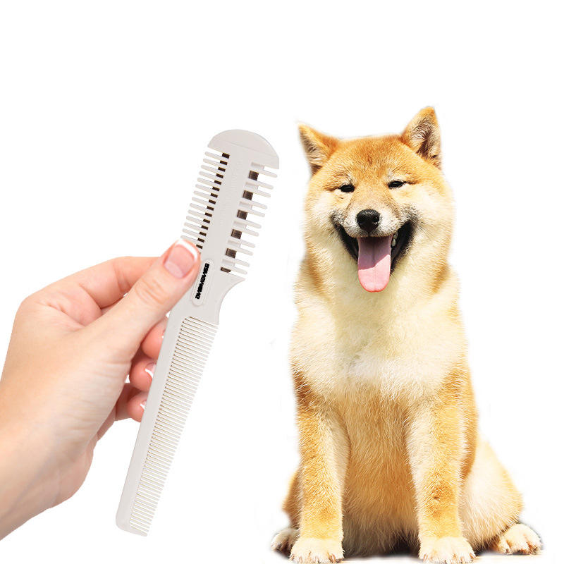 Pet Comb Beauty Tool Multi-Purpose Comb Knife Pet Floating Hair Shaving Blade Spare Straightening Convenient And Practical — image 1