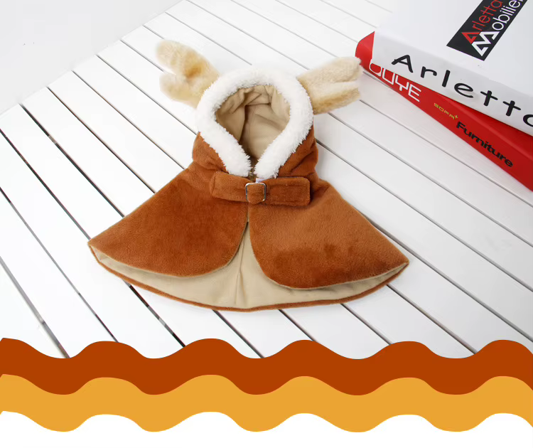 Disfraz de Ciervo Divertido para Gatos - Capa con Astas para Navidad y Verano — imagen 5