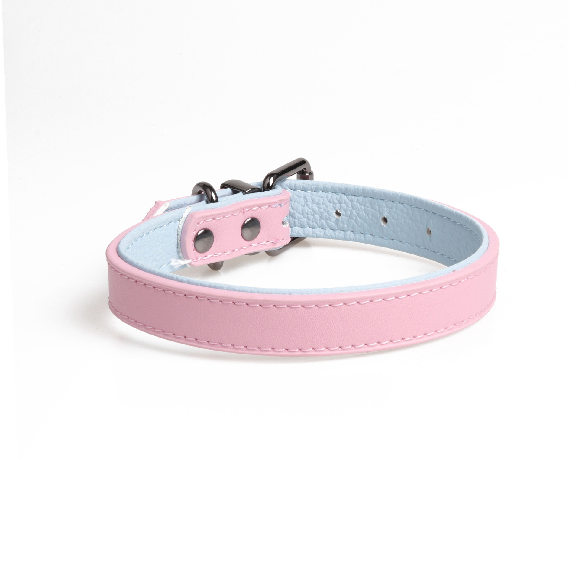 New High-Quality Leather Pet Collar Soft Double Leather Collar — image 5