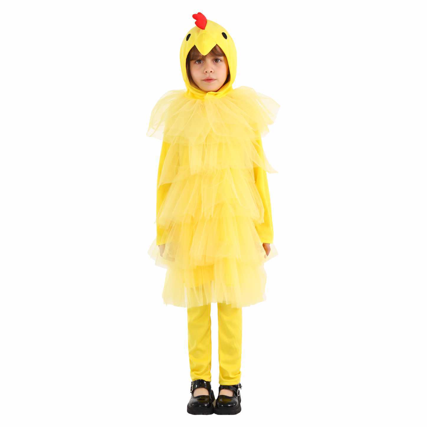 Children's Day Halloween Animal Stage Performance Costume Yellow Chick Cosplay Costume Performance Wear — image 6