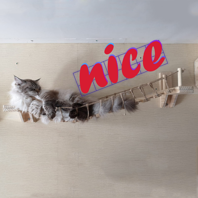 Muebles para gatos de pared en pino — imagen 4
