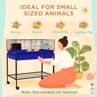 Caja para Animales Pequeños de Dos Niveles Removible del Soporte — imagen 5
