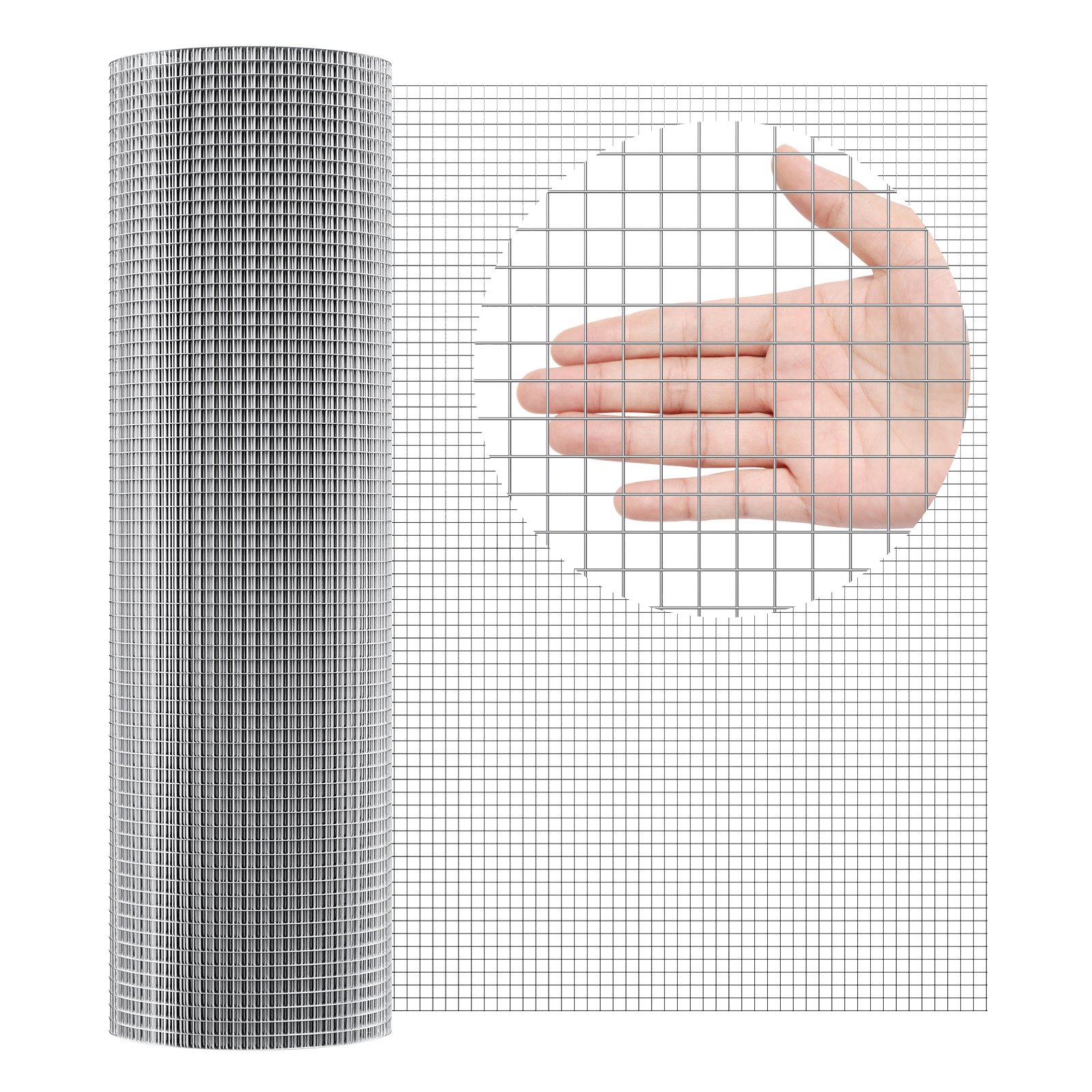 Hardware Cloth, 1'2 Inch 36in X 100 Ft 19 Gauge, Hot Dipped Galvanized Wire Mesh Roll, Chicken Wire Fencing, Wire Mesh For Rabbit Cages, Garden, Small Rodents — imagen 1