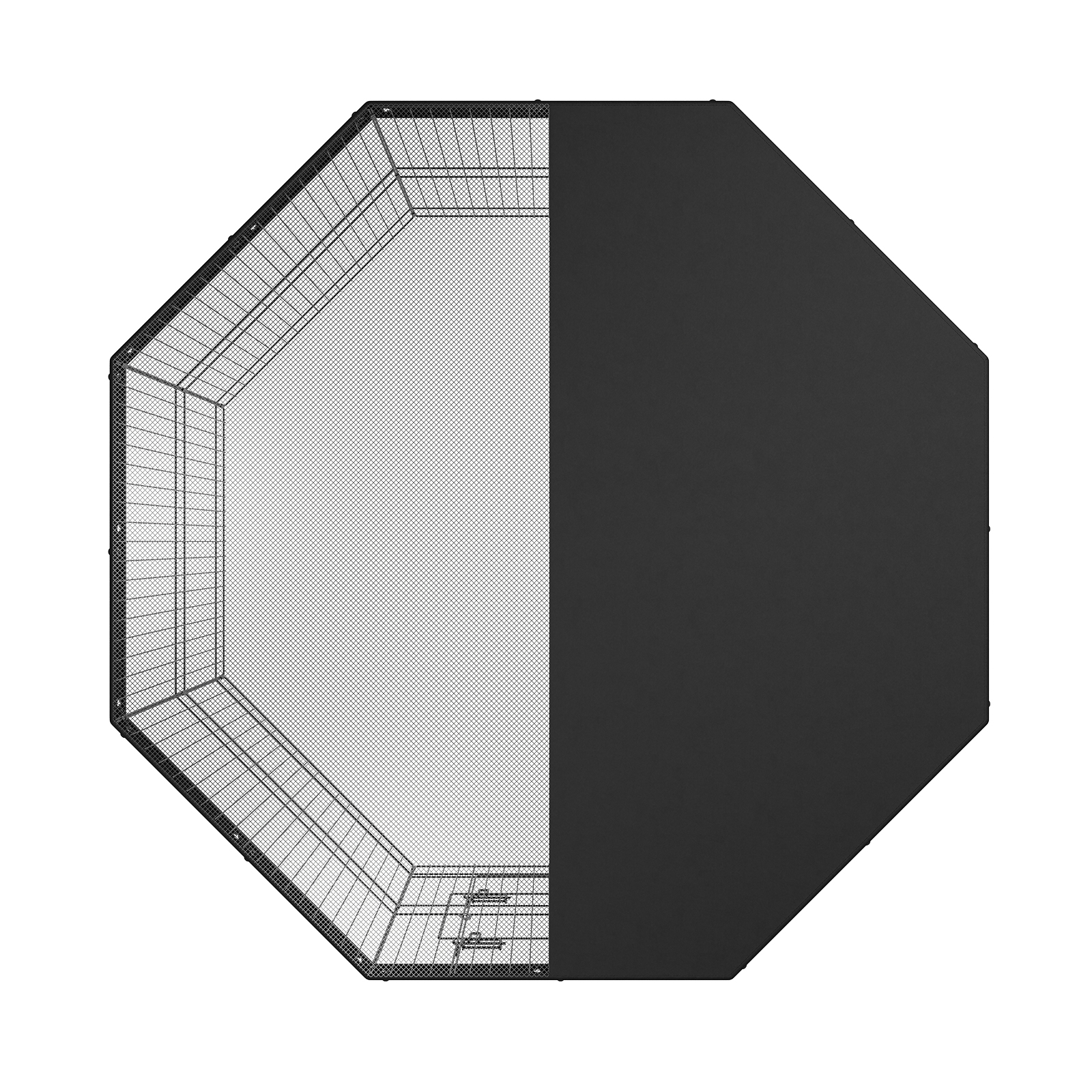 Cubo de Juego para Perros VEVOR, 8 Paneles Reutilizables con Cubierta Superior, 24" de Alto, Cárcel para Mascotas Portátiles con Estacas de Tierra para Pequeños y Medianos Animales, Indoors-Outdoors — imagen 7