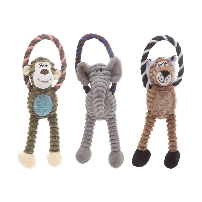 Juguetes de Plush para Perros y Gatos - Accesorios Interactivos para Interior - Juguetes Resistentes al Mordisqueo con Sonido — imagen 3