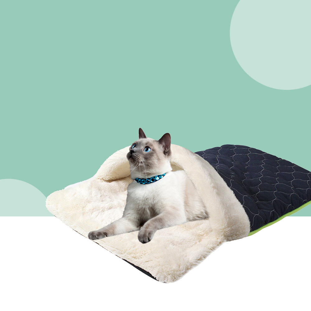 Cocido de Pelo Plush para Gatos y Perros - Litera de Peluche para Invierno con Suavidad de Algodón — imagen 1