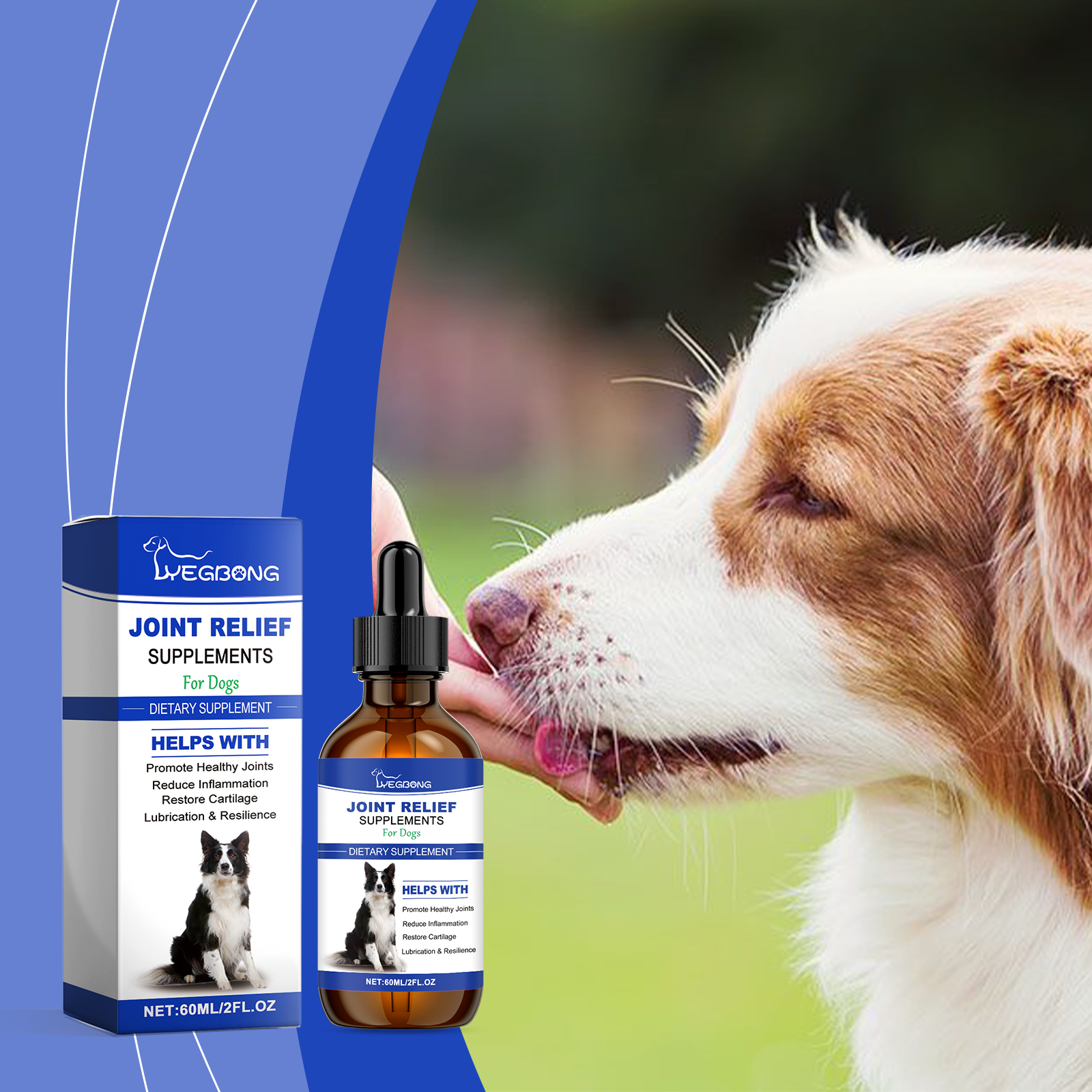 Suplementos Líquidos para Alivio de Articulaciones Caninas - Cuidado y Soporte para Todas las Razas, Reduce el Dolor Articular, La Inflamación y Mejora la Movilidad — imagen 9