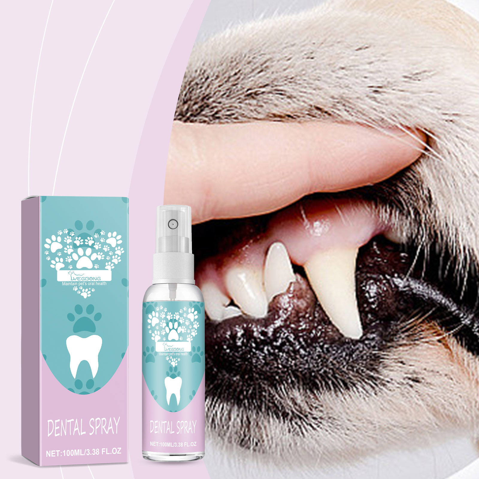 Pet Dental Spray For Dogs & Cats, No Brushing Needed, Freshen Breath & Whiten Teeth Oral Care Spray — image 5