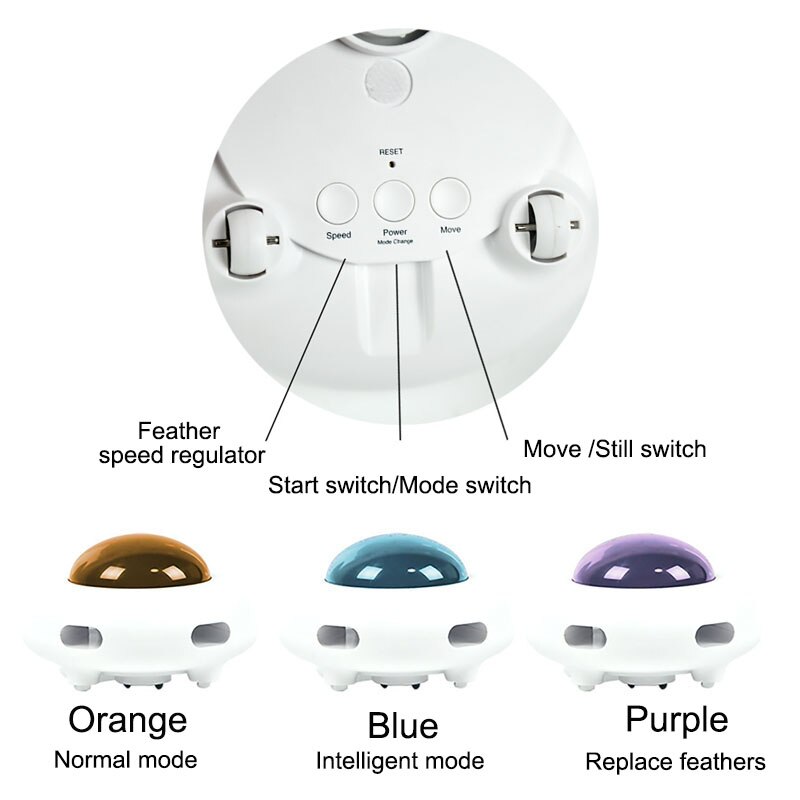 Automatic Feather Teaser Cat Toys Random Interactive Electric Crazy Toys — image 5