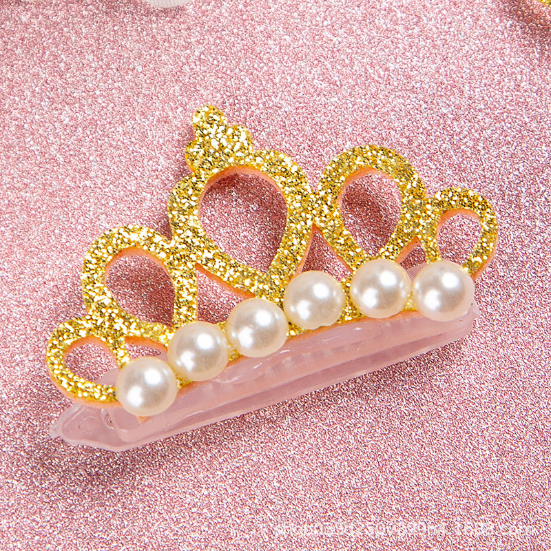 New Pet Products Cat Frog Clip Crown Pearl Head Teddy Pet Head Flower Hair Clip Pet Products Headwear — image 12