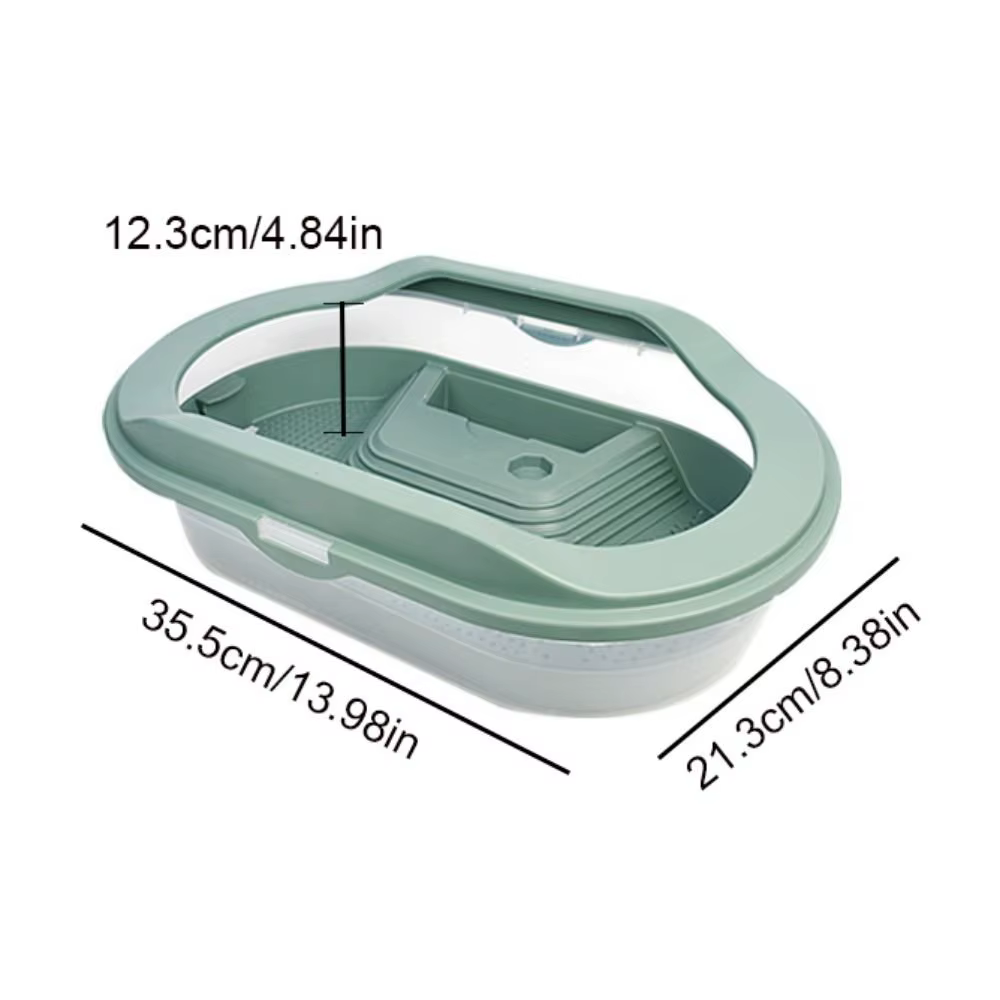 Turtle Tank Container Reptile Detachable House Easy to Change Water Plastic Habitat with Areas to Breed Feed Swim Bask Fish Tank — image 6