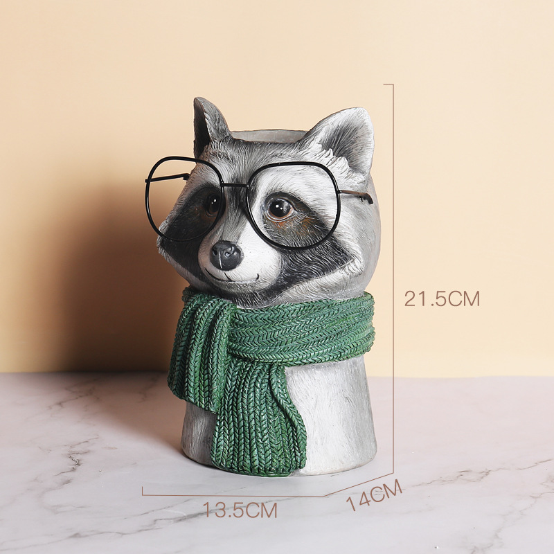 Resin Courtyard Garden Animal Flower Pot Vase Decoration — image 9