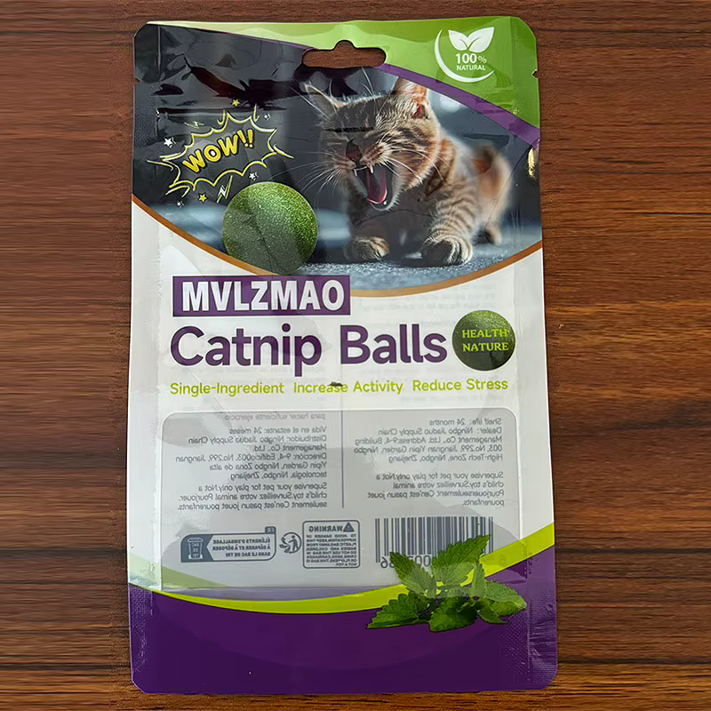 Pelota de Jengibre para Gatos Edible - Juguetes Seguros Saludables para Mascotas — imagen 3