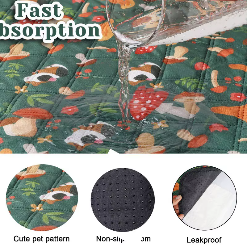 Reusable Washable Small Animal Cage Liner, Non‑Slip Pee Pad Bedding Mat to Prevent Bumblefoot for Rabbit Bunny Hamster Guinea — image 4