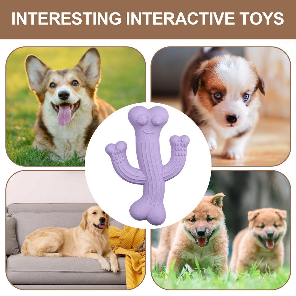 Juguetes de masticación para perros de cactus Ultra duraderos juguetes interactivos para perros resistentes a la destrucción Juguetes para perros contra la aburrición — imagen 13