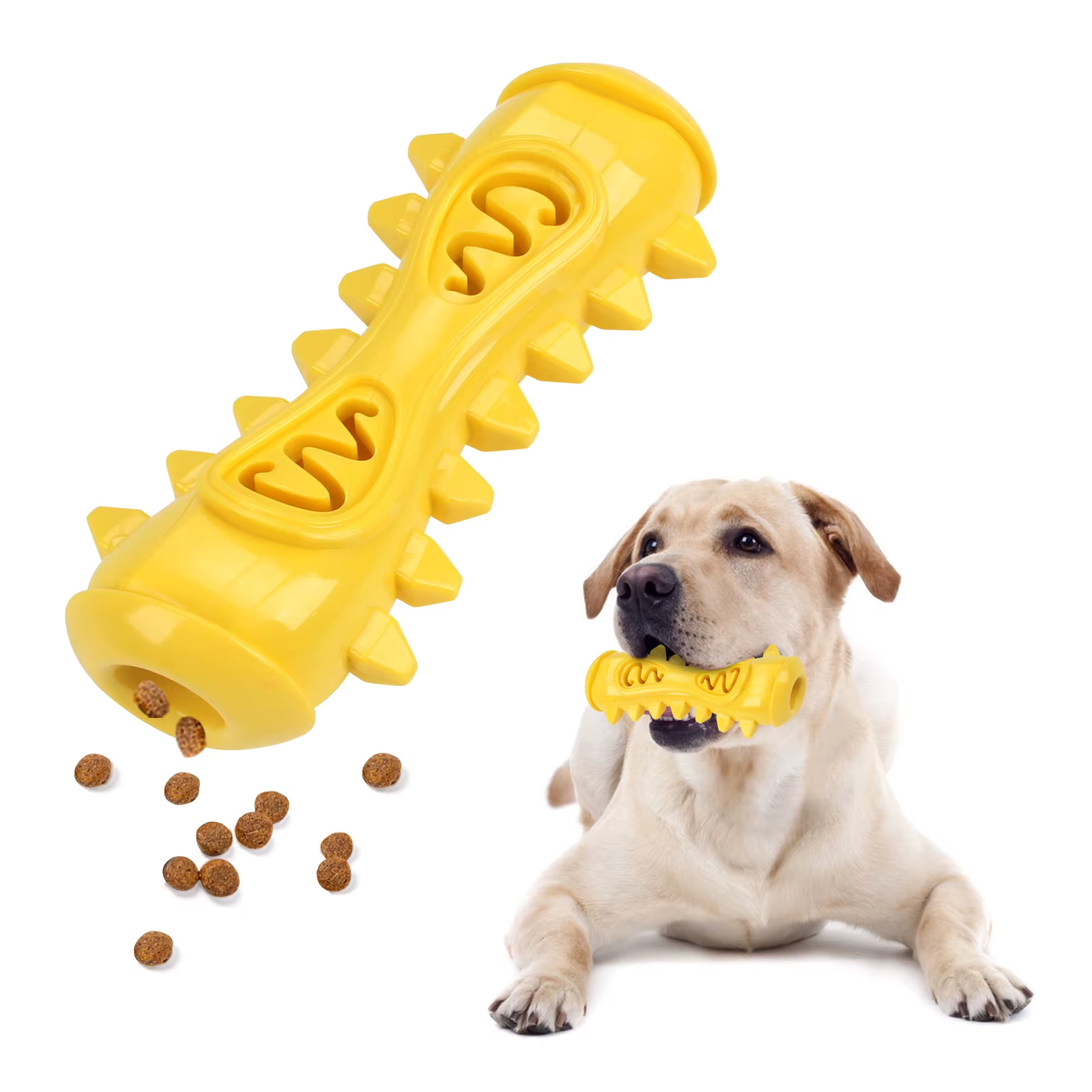 Bone shape Dog Chewing Toys Teeth Grinding Toys Food Leaker Teeth Cleaning Bite-resistance Interactive Training Pet Supplies — image 1