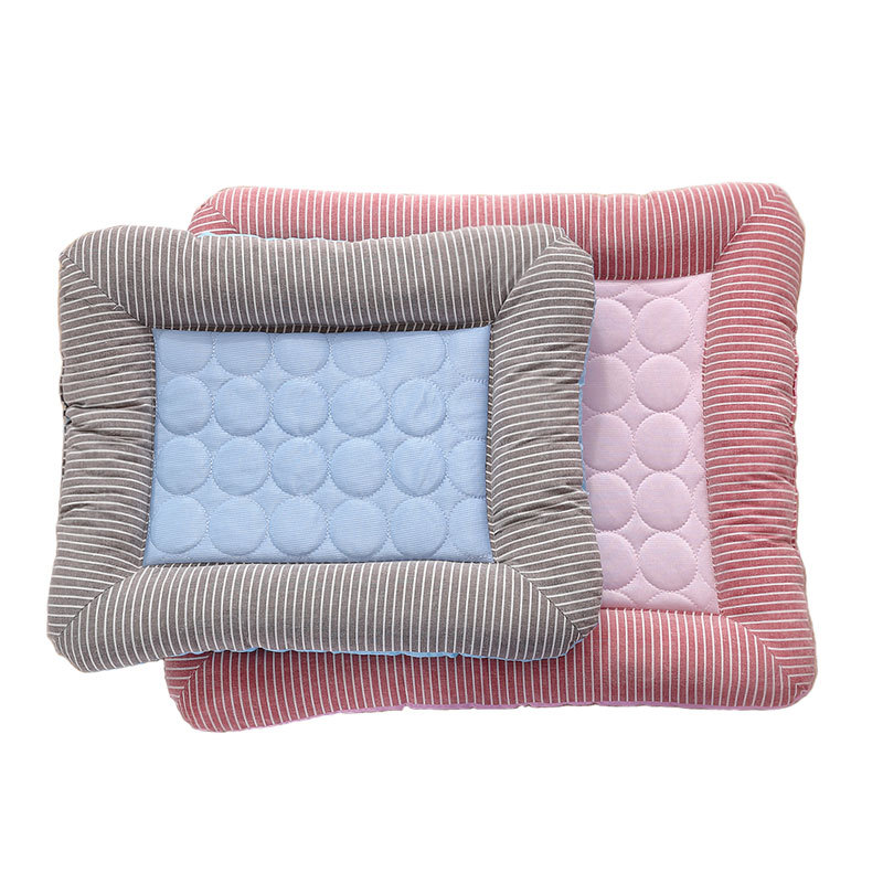 Pet Cooling Pad Bed For Dogs Cats Puppy Kitten Cool Mat Pet Blanket Ice Silk Material Soft For Summer Sleeping Blue Breathable — image 10