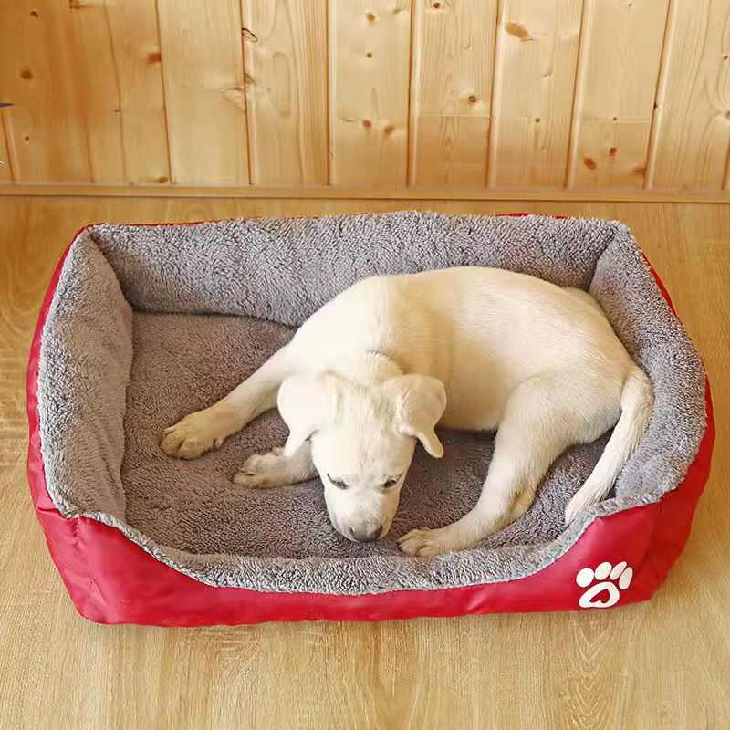 Pet Large Dog Bed Warm House Candy-colored Square Nest Pet Kennel For Small Medium Large Dogs Cat Puppy Plus Size Dog Baskets — image 6