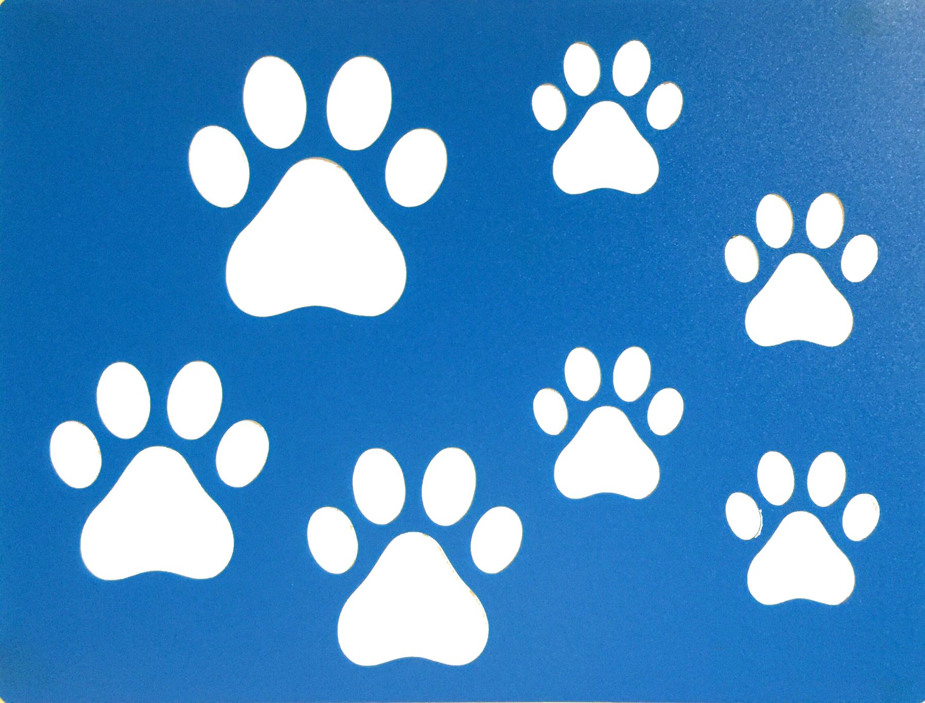 Plantillas de Huellas de Patas de Perro y Gato, Dos Hojas con Tamaños Variados — imagen 5