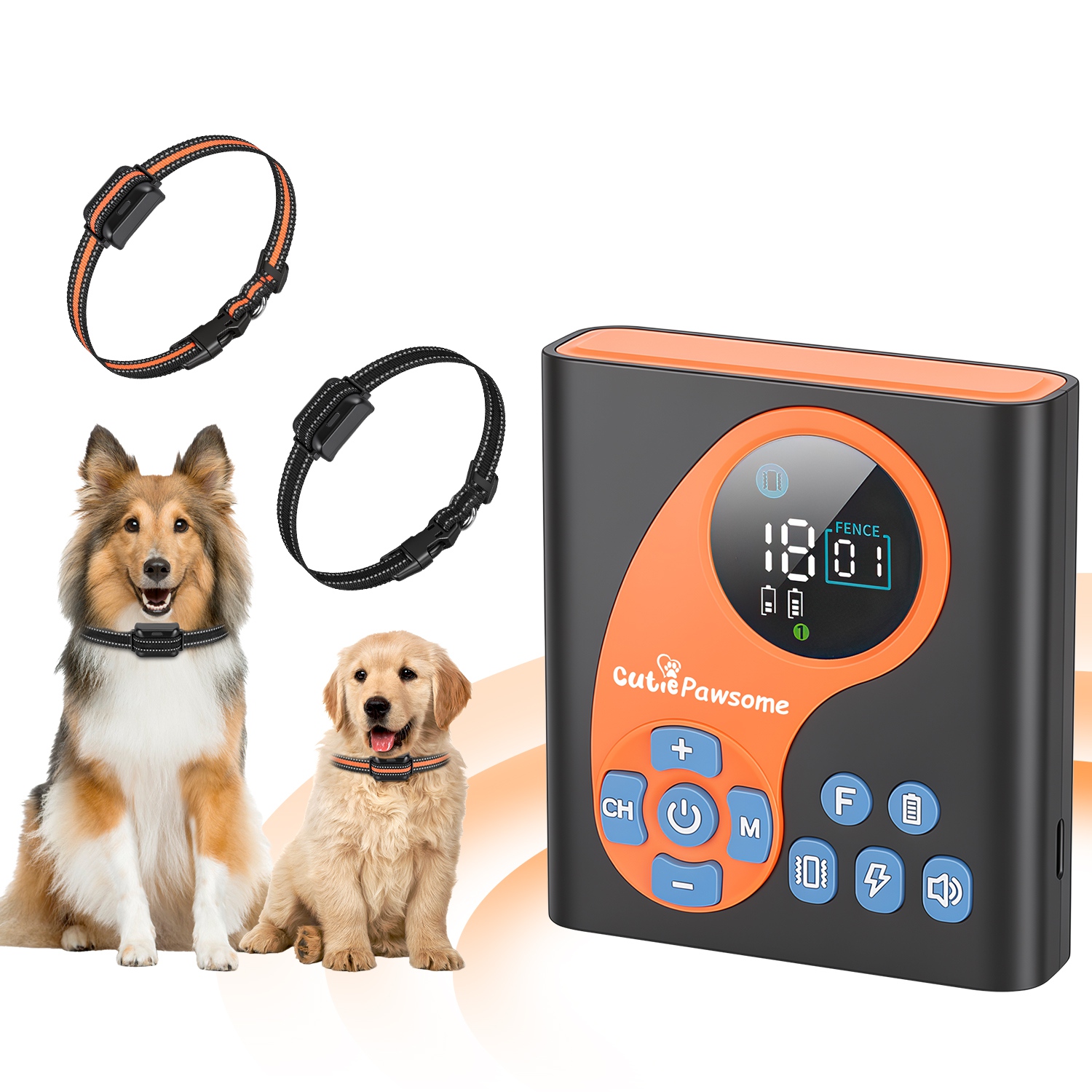 Sistema de Cerca Inalámbrica para Perros 2 en 1 con Collar de Entrenamiento, Cerca Invisible para Perros IP68 a Prueba de Agua con Alcance Ajustable de 722 Pies, Pitido, Vibración y Descarga Estática — imagen 16