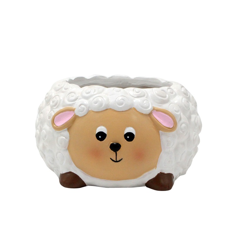 Lamb succulent plant tabletop decoration small flower pot — image 1
