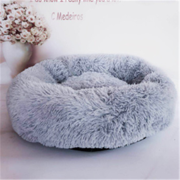Almohada Redonda de Pelo Largo para Gatos con Funda Antideslizante — imagen 14