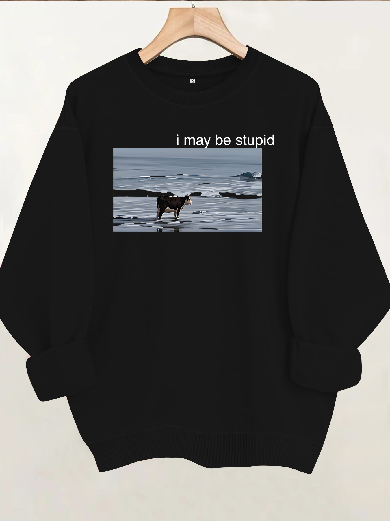 Ocean Cow Printed Base Long Sleeve Velvet Hoodie — image 10
